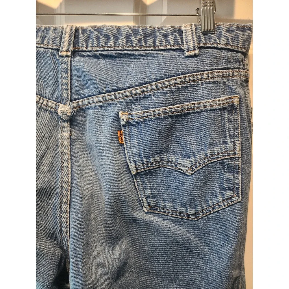 Vintage 80s Levis For Men's Orange Tab Skosh More Comfort Jeans Blue 36x30